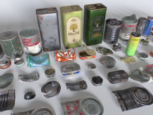 Can junk props 3D-Modell