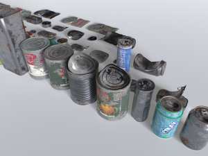 Can junk props 3D-Modell
