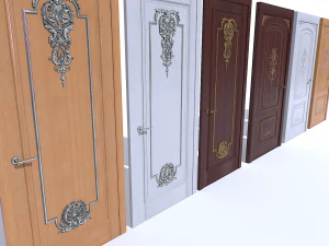 Paquete de puerta cl&aacute;sica Modelo 3D