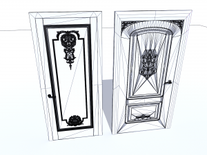 Classic Door pack 3D Модель