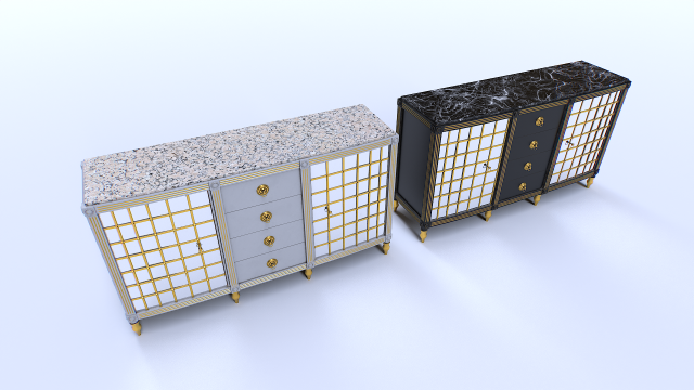 Classic Commode pack 3D-Modell .c4d .max .obj .3ds .fbx .stl .blend 