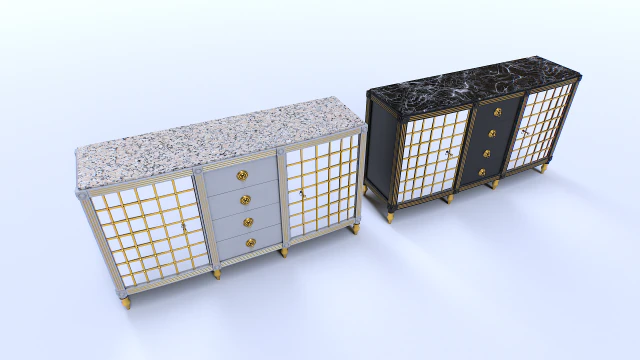 Classic Commode pack 3D Model .c4d .max .obj .3ds .fbx .stl .blend 