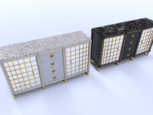 Classic Commode pack 3D Model