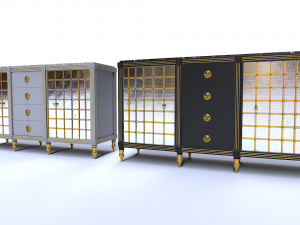 Classic Commode pack 3D-Modell