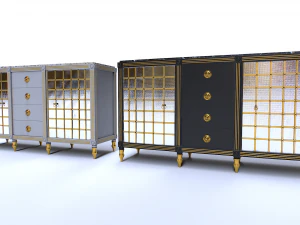 Classic Commode pack 3D Model