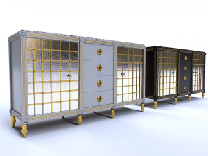 Classic Commode pack 3D Model