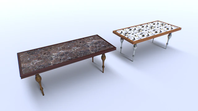 Mesa Clássica 1 Modelo 3D .c4d .max .obj .3ds .fbx .stl .blend