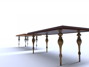 Classic Table 1 3D Model