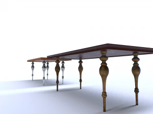 Mesa Cl&aacute;ssica 1 Modelo 3D