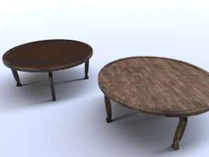 Old wooden table 3D Model