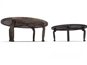 Old wooden table 3D Model