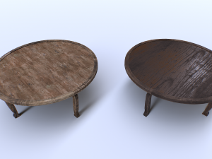 Old wooden table Modelo 3D