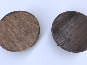 Old wooden table 3D Model