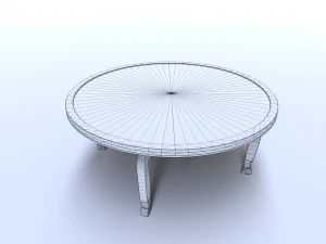 Old wooden table 3D Model