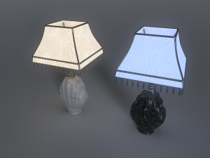Table Lamp Pack 2 3D Model