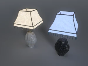 Table Lamp Pack 2 3D Model