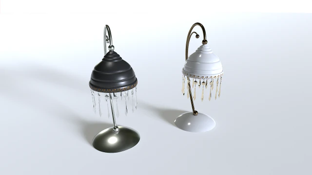 Table Lamp pack 4 3D Model .c4d .max .obj .3ds .fbx .stl .blend 