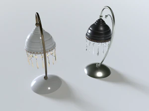 Table Lamp pack 4 3D Model