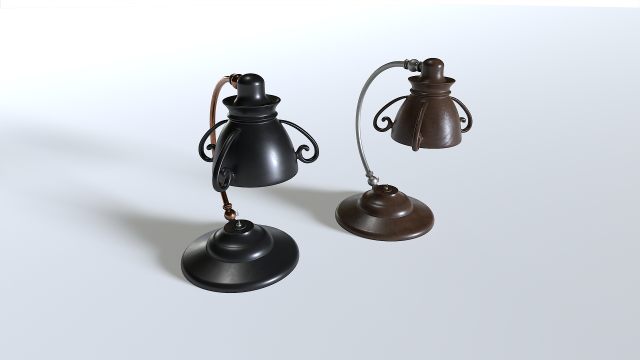 Table Lamp pack 6 3D Model .c4d .max .obj .3ds .fbx .stl .blend 