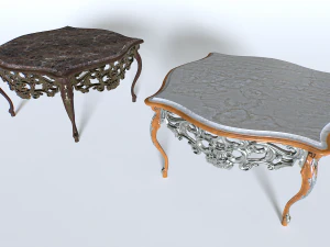 Coffee Table Pack 2 3D Model