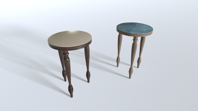 End Table Pack 3 3D Модель .c4d .max .obj .3ds .fbx .stl .blend 