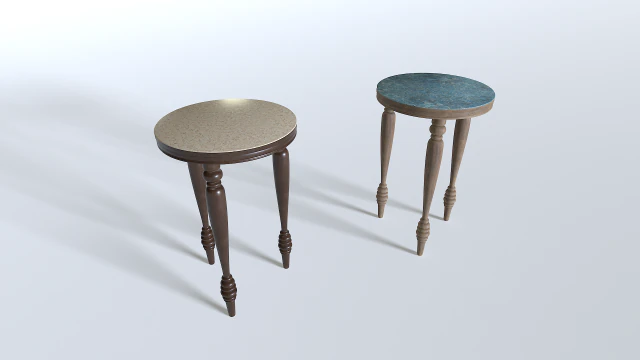 End Table Pack 3 3D Model .c4d .max .obj .3ds .fbx .stl .blend 