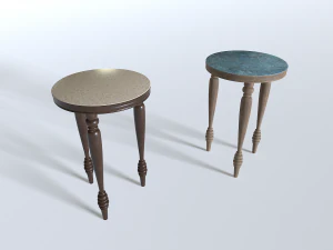 Beistelltischpaket 3 3D Modell