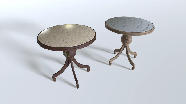 Coffee Table Pack 3 3D Model .c4d .max .obj .3ds .fbx .stl .blend 