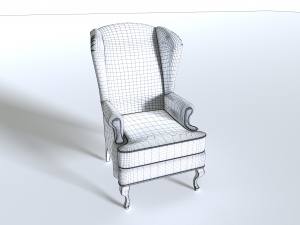Leather Armchair Pack 1 Modèle 3D