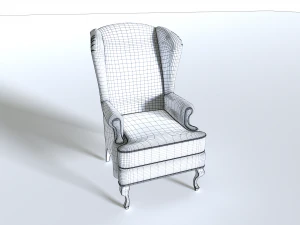 Leather Armchair Pack 1 3D Model
