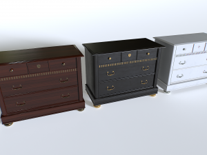 Classic Cabinet pack 2 3D Model