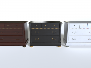 Pacote de gabinete clássico 2 Modelo 3D