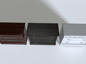 Pacote de gabinete clássico 2 Modelo 3D