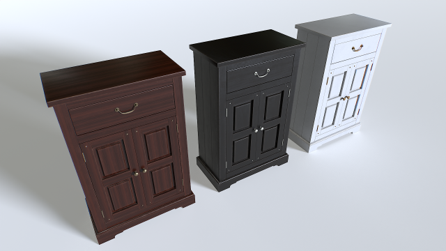 Classic Cabinet pack 3 3D Model .c4d .max .obj .3ds .fbx .stl .blend 