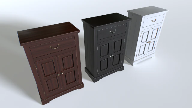 Classic Cabinet pack 3 3D Model .c4d .max .obj .3ds .fbx .stl .blend 