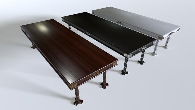 Classic Table 2 3D Model .c4d .max .obj .3ds .fbx .stl .blend 
