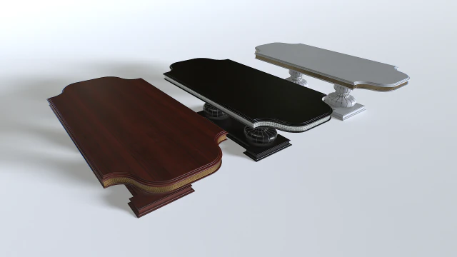 Classic Table 5 3D Model .c4d .max .obj .3ds .fbx .stl .blend 