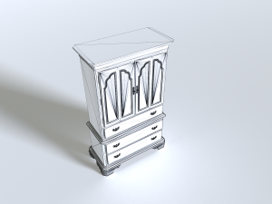 Classic Cabinet pack 4 Modèle 3D