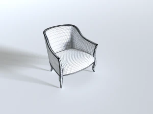 Leather Armchair Pack 4 3D Model