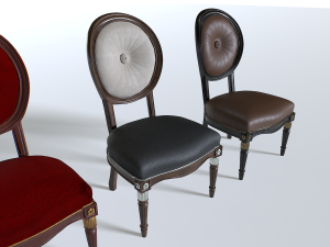 Chair Pack 4 3D 模型