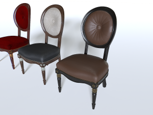 Chair Pack 4 3D 模型