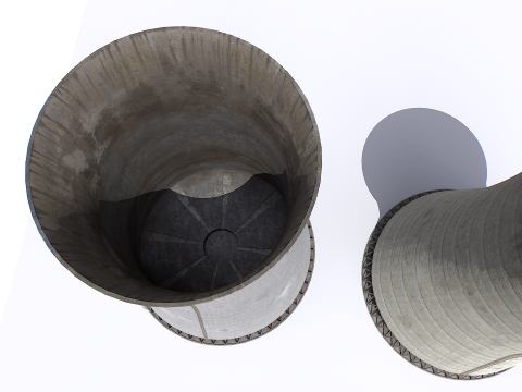 Cooling tower pack 3D Model