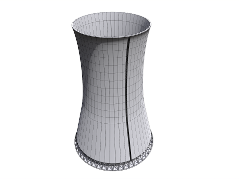 Cooling tower pack 3D Model
