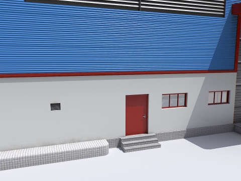 Modular industrial storage 3D Model
