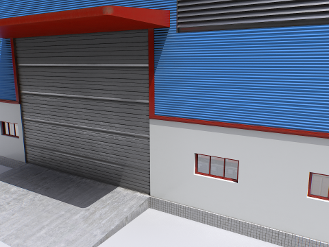 Modular industrial storage 3D Model