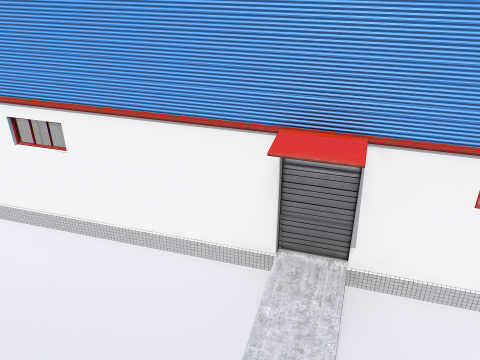 Modular industrial storage 3D Model