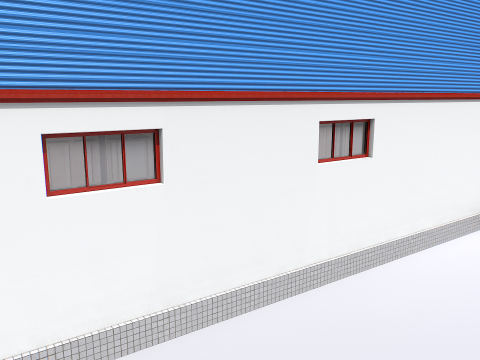 Modular industrial storage 3D Model