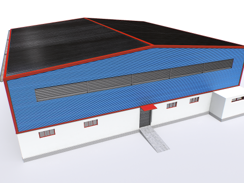 Modular industrial storage 3D Model