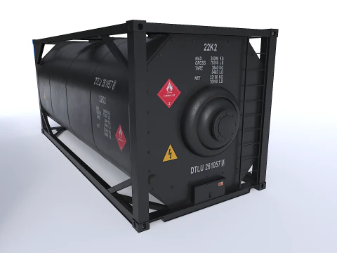 Tank Container pack 3D Model