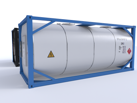 Tank Container pack 3D Model